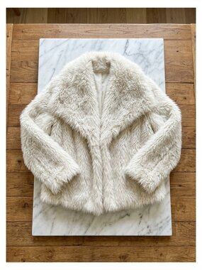 Women's Faux Fur Coat Fluffy Fuzzy Open Front Winter